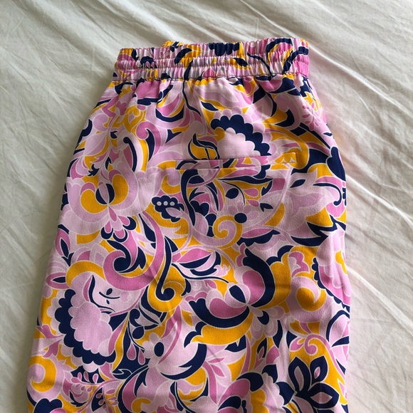 J.Crew pull-on silk pant in paisley swirl 6 - Picture 2 of 8